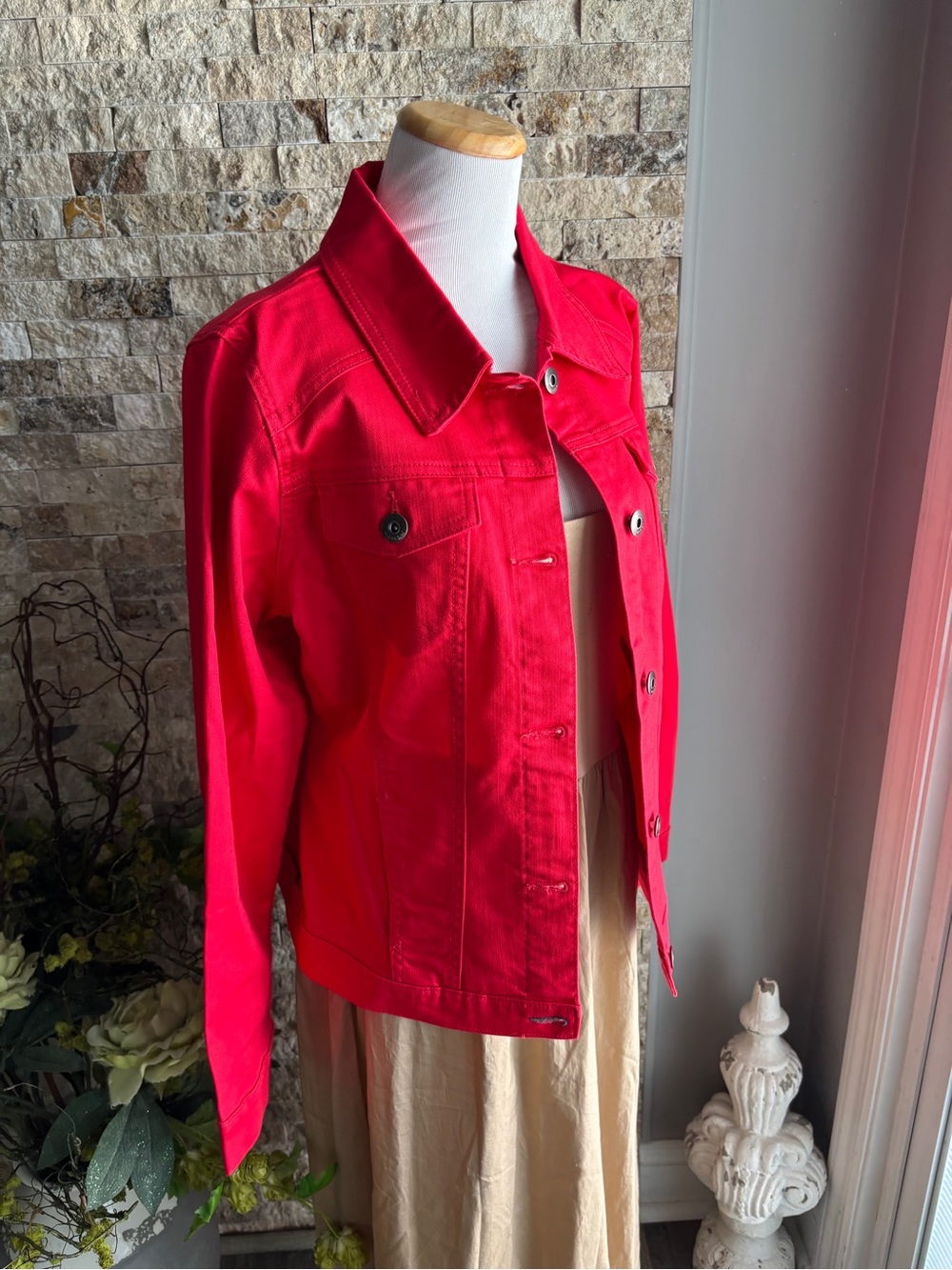 Wrangler Vibrant Red Women's Denim Jacket